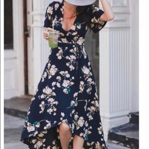 Cotton Candy La wrap dress